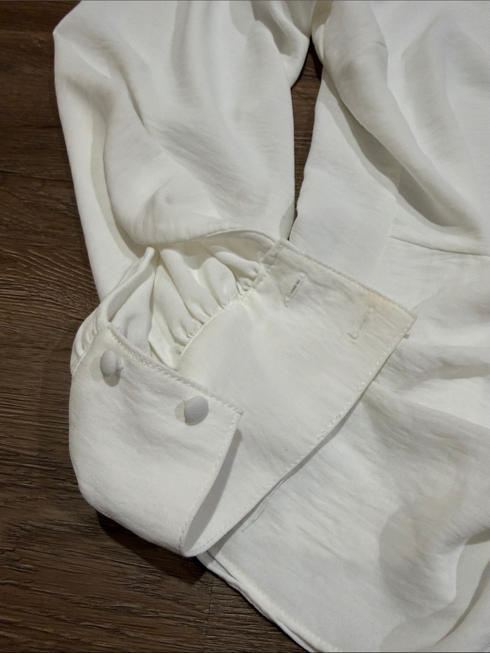 BCBGeneration Ivory Tie-Front Blouse - Picture 4 of 9